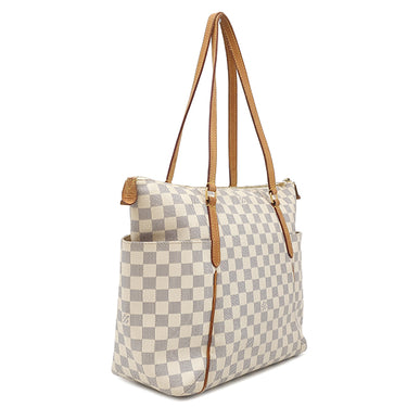 ルイヴィトン LOUIS VUITTON トータリー MM N51262 ダミエアズール ダミエアズールキャンバス トートバッグ ゴールド金具 白