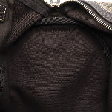 グッチ GUCCI GGクリスタル ボストン 265697 ベージュXブラウン PVC レザー ボストンバッグ ハンドバッグ ビニールコーティング