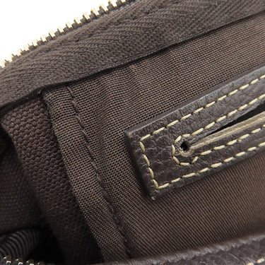 グッチ GUCCI GGクリスタル ボストン 265697 ベージュXブラウン PVC レザー ボストンバッグ ハンドバッグ ビニールコーティング