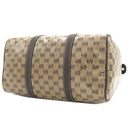 グッチ GUCCI GGクリスタル ボストン 265697 ベージュXブラウン PVC レザー ボストンバッグ ハンドバッグ ビニールコーティング