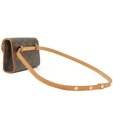 ルイヴィトン LOUIS VUITTON ポシェット フロランティーヌ M51855 モノグラム モノグラムキャンバス ウエストバッグ ゴールド金具 茶 ウエストポーチ ベルトバッグ