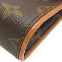 ルイヴィトン LOUIS VUITTON ポシェット フロランティーヌ M51855 モノグラム モノグラムキャンバス ウエストバッグ ゴールド金具 茶 ウエストポーチ ベルトバッグ