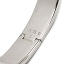 エルメス HERMES クリックH PM イエロー系×シルバー メタル エナメル ブレスレット Hブレス クリッククラック