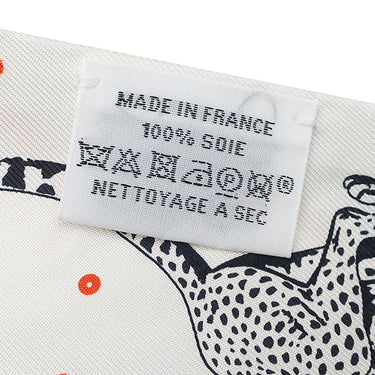 エルメス HERMES ツイリー ジョーヌスクル×オレンジ×グリーン シルク スカーフ 【GUEPARDE BANDANA/チーターバンダナ】