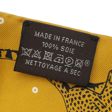 エルメス HERMES ツイリー グリペルル×ルージュH×ヴェールアマンド シルク スカーフ 【GUEPARDS BANDANA MULT/チーター バンダナ】
