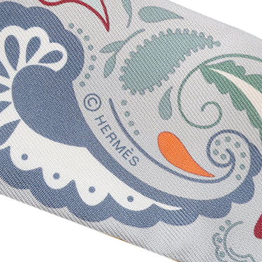 エルメス HERMES ツイリー グリペルル×ルージュH×ヴェールアマンド シルク スカーフ 【GUEPARDS BANDANA MULT/チーター バンダナ】