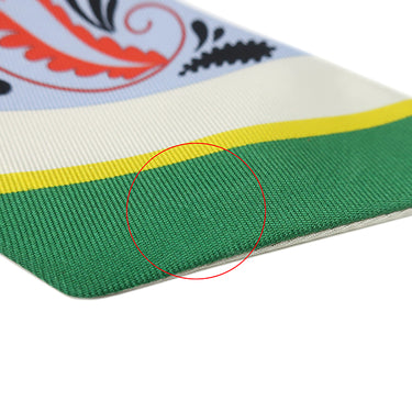 エルメス HERMES ツイリー ブルーシエル×ジョーヌヴィフ×レッド シルク スカーフ 【GUEPARDE BANDANA/チーター バンダナ】