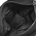 プラダ PRADA 三角ロゴ BT0741 ブラック ナイロン ショルダーバッグ シルバー金具 黒