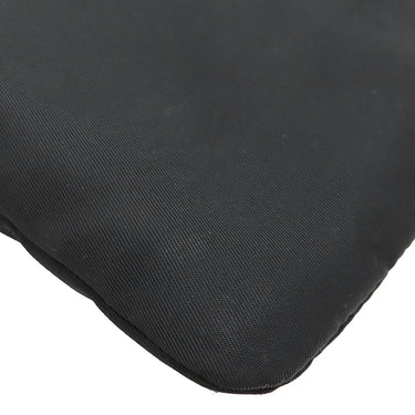 プラダ PRADA 三角ロゴ BT0741 ブラック ナイロン ショルダーバッグ シルバー金具 黒