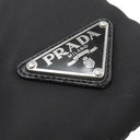 プラダ PRADA 三角ロゴ BT0741 ブラック ナイロン ショルダーバッグ シルバー金具 黒