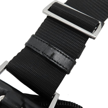 プラダ PRADA 三角ロゴ BT0741 ブラック ナイロン ショルダーバッグ シルバー金具 黒