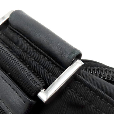 プラダ PRADA 三角ロゴ BT0741 ブラック ナイロン ショルダーバッグ シルバー金具 黒