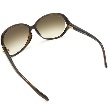 グッチ GUCCI インターロッキング ハートロゴ バタフライシェイプ 62□13 GG3525KS ブラウン プラスチック サングラス ゴールド金具 茶 アジアンフィット