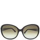 サルヴァトーレ・フェラガモ Salvatore Ferragamo オーバル 59□16 SF713SA ブラック プラスチック サングラス ゴールド金具 黒 アジアンフィット