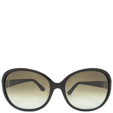 サルヴァトーレ・フェラガモ Salvatore Ferragamo オーバル 59□16 SF713SA ブラック プラスチック サングラス ゴールド金具 黒 アジアンフィット