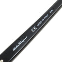 サルヴァトーレ・フェラガモ Salvatore Ferragamo オーバル 59□16 SF713SA ブラック プラスチック サングラス ゴールド金具 黒 アジアンフィット