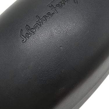 サルヴァトーレ・フェラガモ Salvatore Ferragamo オーバル 59□16 SF713SA ブラック プラスチック サングラス ゴールド金具 黒 アジアンフィット