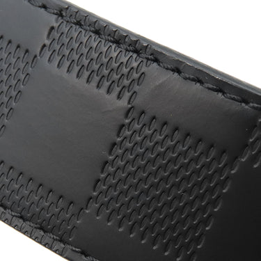 ルイヴィトン LOUIS VUITTON サンチュール ボストン 85/34 M9674 ノワール ダミエアンフィニ #85 ベルト シルバー金具 黒