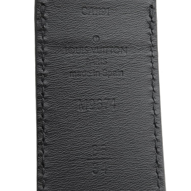 ルイヴィトン LOUIS VUITTON サンチュール ボストン 85/34 M9674 ノワール ダミエアンフィニ #85 ベルト シルバー金具 黒