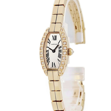 腕時計 カルティエ Cartier ミニトノー ラニエール WJ2007X3 クオーツ レディース K18YG無垢 純正ダイヤ イエローゴールド ローマン
