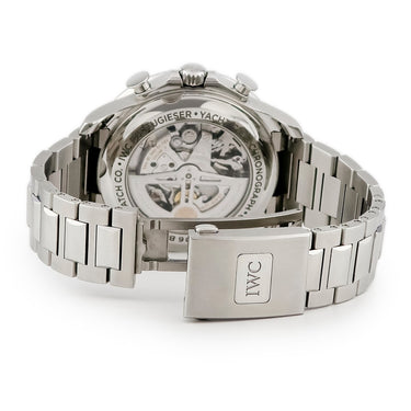 腕時計 IWC IWC ポルトギーゼ ヨットクラブ クロノグラフ IW390701 自動巻き メンズ ブルー 青 デイト スモールセコンド