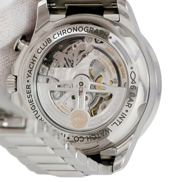 腕時計 IWC IWC ポルトギーゼ ヨットクラブ クロノグラフ IW390701 自動巻き メンズ ブルー 青 デイト スモールセコンド