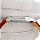 腕時計 オメガ OMEGA デ ヴィル トレゾア 428.18.36.60.04.002 クオーツ レディース 純正ダイヤ シルバー レッド