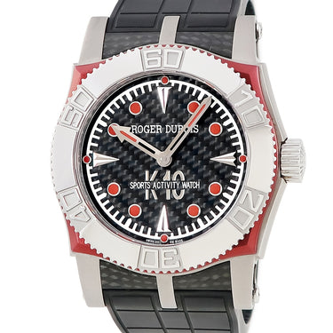 腕時計 ロジェデュブイ ROGER DUBUIS シンパシー イージーダイバー SE46.14.7 自動巻き メンズ ブラック レッド 逆回転防止ベゼル 限定