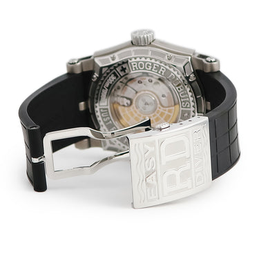 腕時計 ロジェデュブイ ROGER DUBUIS シンパシー イージーダイバー SE46.14.7 自動巻き メンズ ブラック レッド 逆回転防止ベゼル 限定