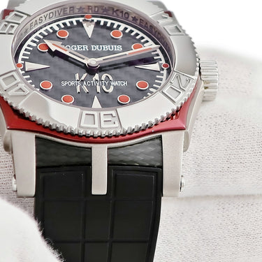 腕時計 ロジェデュブイ ROGER DUBUIS シンパシー イージーダイバー SE46.14.7 自動巻き メンズ ブラック レッド 逆回転防止ベゼル 限定