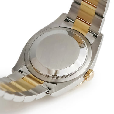 腕時計 ロレックス ROLEX デイトジャスト ターノグラフ 116263 自動巻き メンズ D番 K18YG×SS コンビ ホワイト バー 緑針 日本限定