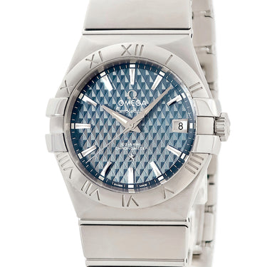 腕時計 オメガ OMEGA コンステレーション コーアクシャル クロノメーター 123.10.35.20.03.002 自動巻き メンズ デイト ブルー