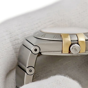 腕時計 オメガ OMEGA コンステレーション 123.20.24.60.57.002 クオーツ レディース K18YG×SS コンビ 純正ダイヤ シェル シャンパン