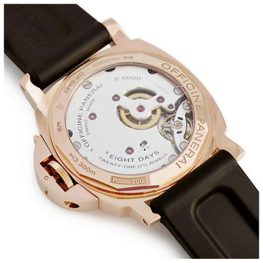 腕時計 パネライ PANERAI ルミノール マリーナ 8デイズ オロロッソ 44mm PAM00511 P番 手巻き メンズ P番 K18RG無垢 ブラウン 限定