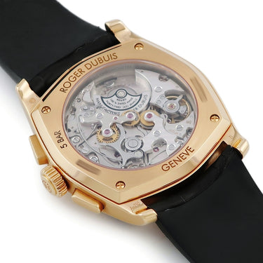 腕時計 ロジェデュブイ ROGER DUBUIS モネガスク クロノグラフ DBMG0004 自動巻き メンズ K18PG無垢 シルバー タキメーター