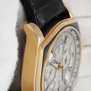 腕時計 ロジェデュブイ ROGER DUBUIS モネガスク クロノグラフ DBMG0004 自動巻き メンズ K18PG無垢 シルバー タキメーター