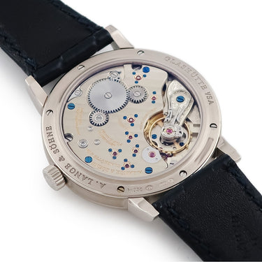 腕時計 ランゲ&ゾーネ LANGE&SOHNE 1815 アップ/ダウン 234.026 LSLS2343AJ 手巻き メンズ K18WG無垢 シルバー アラビア 青針