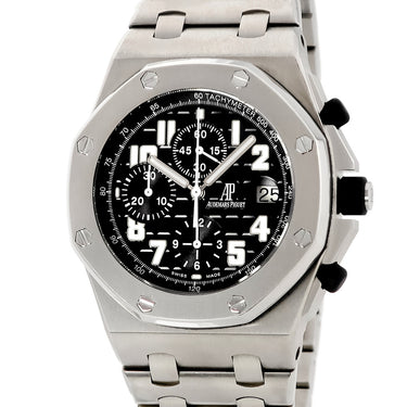 腕時計 オーデマピゲ AUDEMARS PIGUET ロイヤルオーク オフショア クロノグラフ 25721TI.OO.1000TI.06.A 自動巻き メンズ ブラック デイト