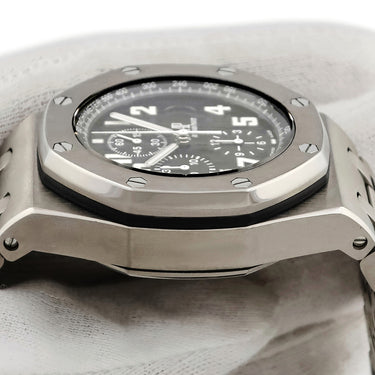 腕時計 オーデマピゲ AUDEMARS PIGUET ロイヤルオーク オフショア クロノグラフ 25721TI.OO.1000TI.06.A 自動巻き メンズ ブラック デイト