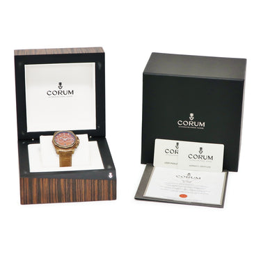 腕時計 コルム CORUM アドミラルズカップ クロノグラフ 116.200.53/0F62 AW01 自動巻き メンズ ブロンズ 12角形 ウッド 信号旗