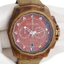 腕時計 コルム CORUM アドミラルズカップ クロノグラフ 116.200.53/0F62 AW01 自動巻き メンズ ブロンズ 12角形 ウッド 信号旗