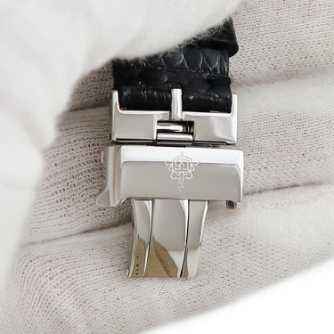 腕時計 クエルボ・イ・ソブリノス CUERVO Y SOBRINOS プロミネンテ ハバナ A1012 自動巻き メンズ デイト ブラック 黒 ローマン