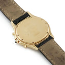 腕時計 カルティエ Cartier クーガー LM クロノリフレックス W3500851 クオーツ メンズ レディース K18YG無垢 ブラック 黒 デイト