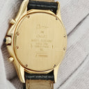 腕時計 カルティエ Cartier クーガー LM クロノリフレックス W3500851 クオーツ メンズ レディース K18YG無垢 ブラック 黒 デイト