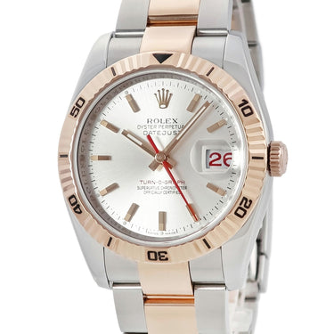 腕時計 ロレックス ROLEX デイトジャスト ターノグラフ 116261 F番 自動巻き メンズ F番 K18PG×SS コンビ 回転ベゼル オイスターブレス