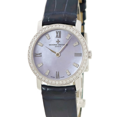 腕時計 ヴァシュロン・コンスタンタン VACHERON CONSTANTIN パトリモニー 25562/000G-9170 クオーツ レディース K18WG無垢 純正ダイヤ シェル