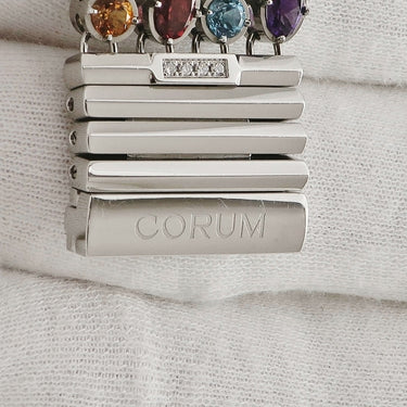 腕時計 コルム CORUM ポプリ ジュエリーウォッチ 137.520.47 クオーツ レディース 純正ダイヤ＆貴石 ピンクシェル