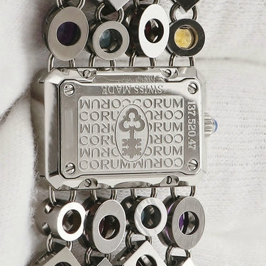 腕時計 コルム CORUM ポプリ ジュエリーウォッチ 137.520.47 クオーツ レディース 純正ダイヤ＆貴石 ピンクシェル