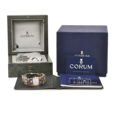 腕時計 コルム CORUM ポプリ ジュエリーウォッチ 137.520.47 クオーツ レディース 純正ダイヤ＆貴石 ピンクシェル