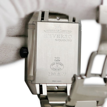 腕時計 ジャガールクルト JAEGER LECOULTRE レベルソ スクアドラ ホームタイム Q700867P 自動巻き メンズ ブラック デイト GMT